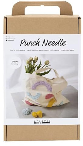 CREATIV DISCOUNT Kreativ Set Punch Needle / 3D-Sticken, mit Stofftasche