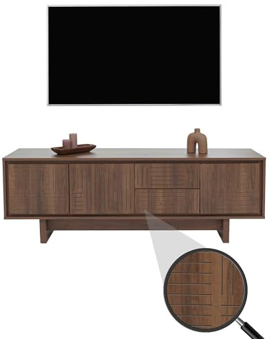 Meuble TV HWC-O34 51,5 x 150 x 39,5 cm Marron