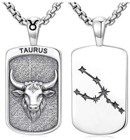PROESS Sternzeichen Halskette 925 Sterling Silber 12 Sternbilder Anhänger Horoskop Astrologie Halsketten Sternzeichen Schmuck Geschenke für Frauen Männer