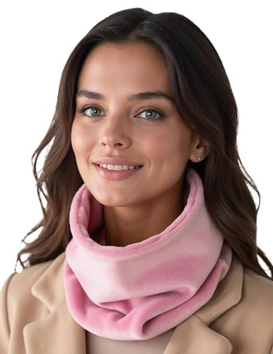 VIVISENCE Damen Loop Schal Warme Weiche Strick Aus Baumwolle Komfort Im Winter