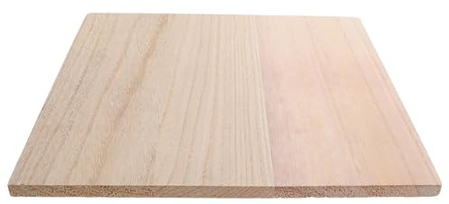 Lurrose Planches de Bois Massif 30x30cm Double Face Surface sans Échardes pour Étagères en Bois Soi-même, Cuisine et Rangement de Livres