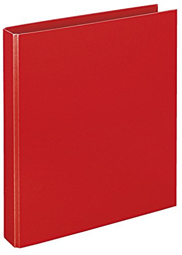 Veloflex 4141020 Ringordner Basic, Ringbuch, Ordner, Hefter, DIN A4, 280 x 315 x 65, 4-Ring-Mechanik, rot