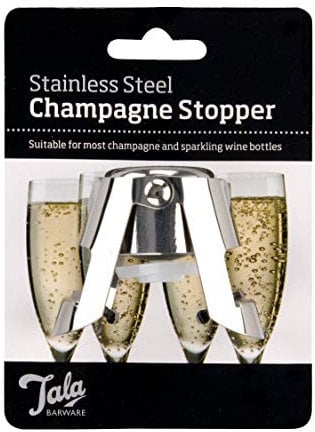 Tala Champagne Stopper, Perfect Tool for Keeping Bubbly and Sparkling Wines Fresher for Longer, Vacuum Lock Seal to Lock in Freshness