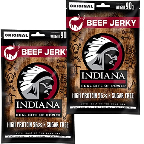 Indiana Beef Jerky Original, 2er Pack Geschenkbox (2 x 90 g)