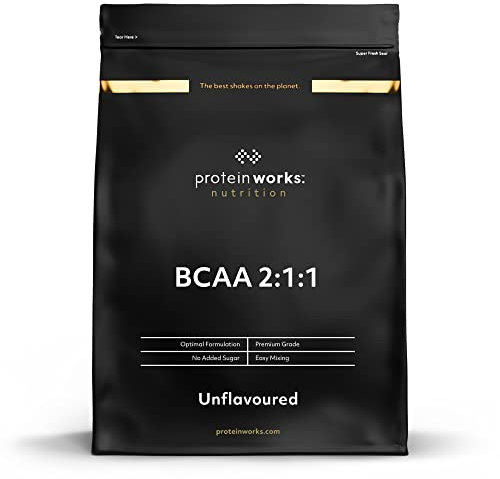 Protein Works - BCAA Powder | 2:1:1 Ratio| 5000mg BCAAs Per Serving | Instantised | Branched Chain Amino Acid Supplement | Promote Muscle Synthesis | 200 Servings | Unflavoured