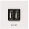 Niessen - Toma cargador usb 2m 2x750ma/5v blanco