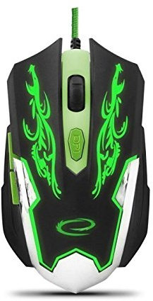 Esperanza EGM405 Cyborg Scroll-Rad, PC-Maus, PC/Mac, 2-Wege, Gaming Produkt