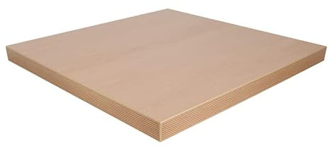 Dekorspanplatte Ellmau Buche als Tischplatte, Schreibtischplatte, Laden- und Möbelbau, 84x60 cm, Stärke: 28 mm