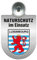 Einsatzschild mit Saugnapf Naturschutz im Einsatz incl. Regionenwappen nach Wahl 393826 Farbe Region Luxembourg