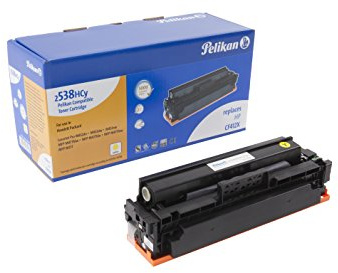 Pelikan Toner ersetzt HP CF412X (passend für Drucker HP CLJ Pro M 452 / MFP M 477X), Gelb, XL