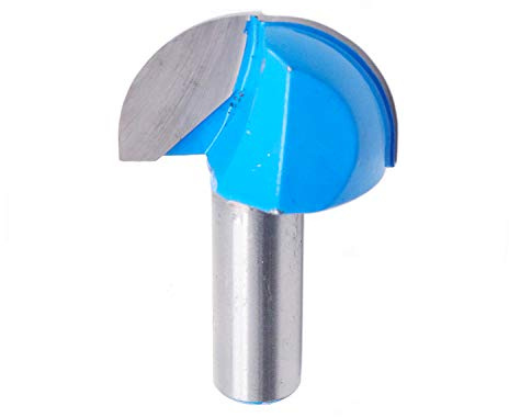 Rannb Runder Fräser-Bit, 3,8 cm Schnittdurchmesser, 1,27 cm Schaft | Cove Box Router Bit für Holzbearbeitung, CNC, dekorative Nuten, Riffelung und Kantenprofilierung in Holz