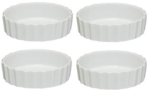 Apollo Rustic White Quiche Baking Dish (Set of 4)