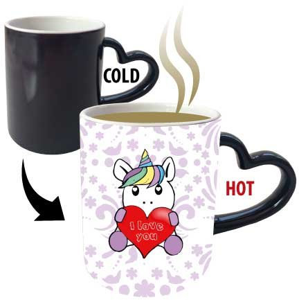 My Custom Style Tazza Magica Cuore termosensib.#Amore-Unicorno Love#