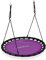 Relaxdays Balançoire Ronde Suspendue, Lilas