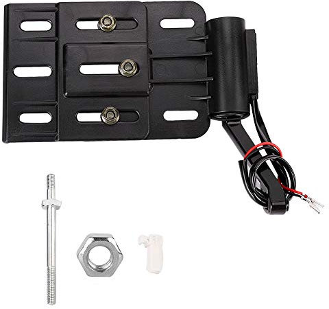 Aramox Motorcycle License Plate Frame,Aluminum Alloy Black Side-Mount License Plate Frame Holder Bracket Fits for 883 1200 48 2004-2016 Models