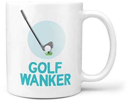 TeHe Gifts Golf Wanker Gift Mug Funny Rude for Him Her Men Women Birthday Gifts