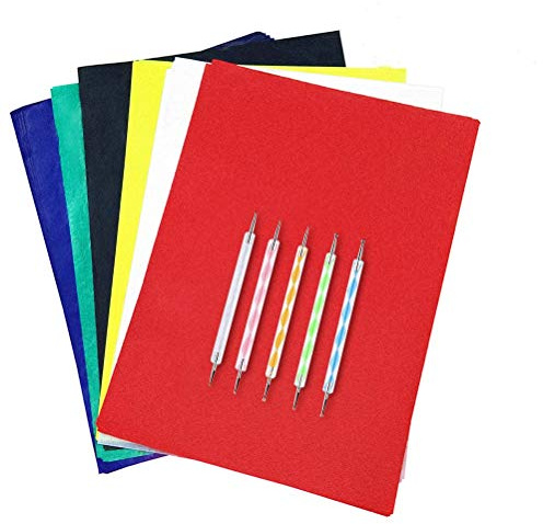 120pcs A4 Transfer Paper with 5pcs Embossing Stylus,Tracing Paper Copy Paper Carbon Water-Soluble Transfer Paper for Transfer Pattern on Fabric,Wood,Cross Stitch Cloth,Paper, Hand Painting