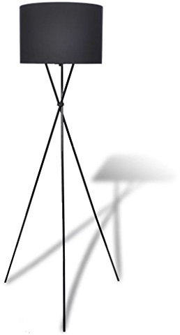 Tidyard Stehlampe Standleuchte Leseleuchte Bodenlampe Lampe Stehleuchte mit Lampeschirm hohes Ständer für das Wohnzimmer, Schlafzimmer und andere Zimmer Schwarz