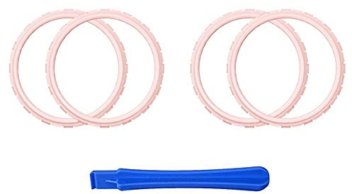 eXtremeRate Anillos de Acento para ps5 Mando Accesorios Anillos de Joysticks para ps5 Anillos de Reemplazo con un Herramienta de Abrir Anillos para ps5-NO Incluye Control(Sakura Rosa)