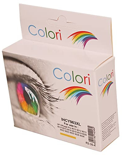 Colori Kompatible Druckerpatrone für HP 963XL Gelb für OfficeJet Pro 9010e 9012e 9013 9014e 9015e 9016 9018 9019 9020 9022e 9023 9025e 9026 9028