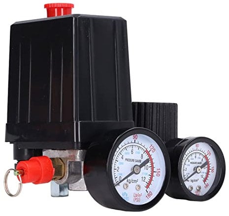 Pressostato, valvola di controllo del compressore d'aria 4 fori 220V 380V Normalmente chiuso 20A Regolazione della tensione per la sostituzione