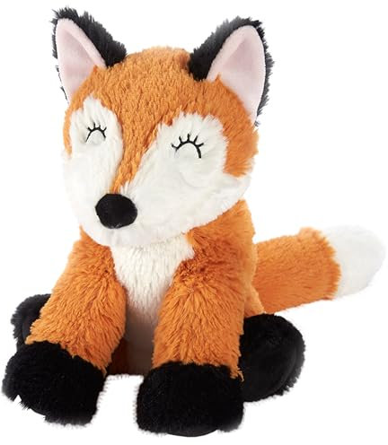 Warmies Plush Fox Microwavable Weighted, Cuddly Soft Toy Scented with French Lavender, Weighted Teddy Suitable for Adults and Children
