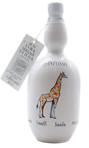 Keramiflsasche Giraffe mit Olivenöl Extra Vergine 500 ml