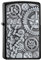 ZIPPO –– Steampunk Box-Motiv – Black Matte – Emblem Attached – Sturmfeuerzeug, nachfüllbar, in hochwertiger Geschenkbox