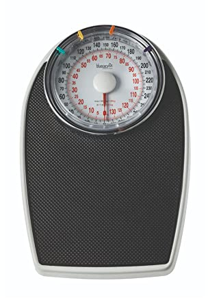 Blue Canyon Doctor Style Bathroom Scales| Measure Body, Luggage Weight| Maintain Fitness| kg/lb Unit Readings| 130kg Max Capacity| High-Precision Mechanics| Accurate Bathroom Scale (Black)