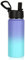 Volhoply 530ml 18oz Kids Insulated Water Bottle, Stainless Steel Water Bottles with Straw Lid, Wide Mouth Double Wall Vacuum Sports Travel Flask for Cold Drink (Purple Blue,1 Pack)