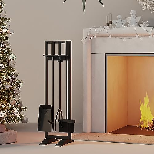 Fire Beauty F7118 Juego de Herramientas para Chimenea, Hierro, Negro, 80,01 cm