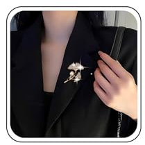 TseenYi Broche Broche Feuille Cristal Broche Perle Broche Or Ginkgo Broche Feuilles Vintage Broche Cz Boutons Cardigan Clip Revers Clip Chemise Bijoux Pour Femmes Et Filles Cadeaux