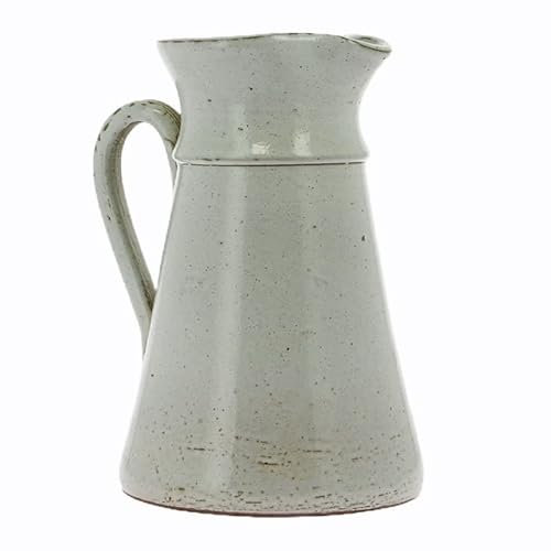 Pichet à anse en grès blanc 1L - Poterie Turgis - Made in Calvados