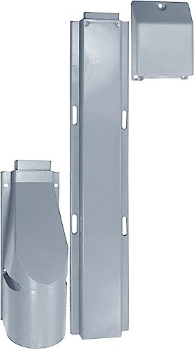 1STec BT Openreach full outdoor grey underground cable protection cover capping set with BT 101A, BT 25 + Bend No. 4 Protects the wall entry point and telephone broadband drop wire feed from damage