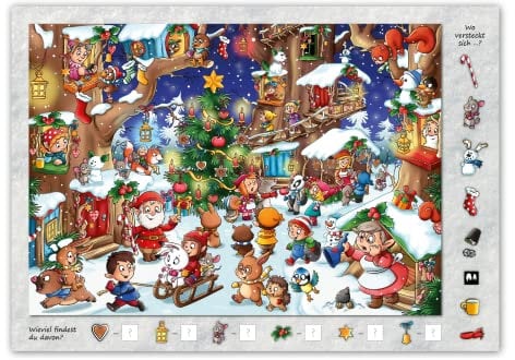 Primus Print - Papiertischsets Platzsets Tischsets zum ausmalen 100 Stück - Kinder Beschäftigung - Restaurant - Küche - Hotel - Verschiedene Motive - A3 (Weihnachten, 100)