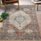 LuxFocus Wohnzimmer Teppich Rauten Muster Kurzflor Teppich rutschfest Bodenmatte für Schlafzimmer Kinderzimmer Innen- Teppich Maschinenaschbar Faltbar Braun 120x170 cm