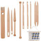 Holz-Handwebstuhl-Stick-Set, Handwerkswerkzeuge 9-teilig | Webstühle zum Stricken, Herstellen von Pullovern, Mützen, Schals, Handschuhen, Socken, Wandteppichen