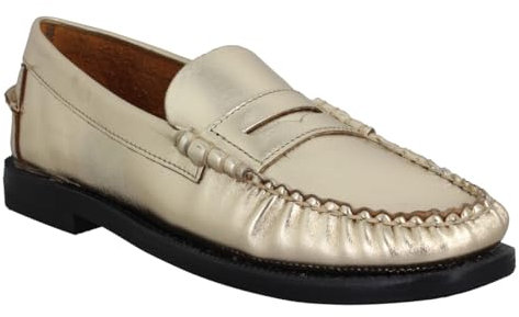 Sebago Dan Met Leder Damen Gold, goldfarben, 36 EU