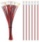 YIXISI 25 PCS 17mm Prewired Strip LED, 12V - 18V LED Strip Light, 2835 SMD LED Light, Red