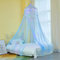 Unicorn Castle Betthimmel, runde Kuppel mit Sternen, Kinderbetthimmel für Schlafzimmer, Kinderbett-Dekoration für Babys und Kinder
