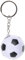Porte-Clé Mini Ballon de Football Blanc et Noir en Mousse - 4cm - 417