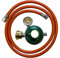 30 mbar Regler mit Manometer und ÜDS + Gasschlauch 2,0 m