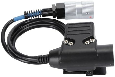 6-poliger Radio-Headset-Anschluss, PVC-Material, Stark und Zuverlässig, Clip-Design, Langes Kabel, Einfache Installation, Kompatibel mit PRC 152 und PRC 148 Radio