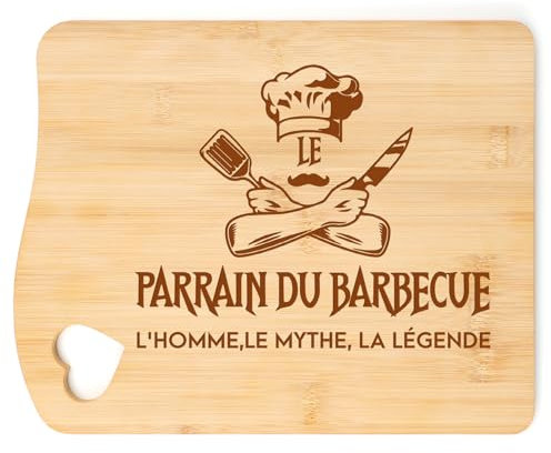 Cadeau Papa, Planche à Découper Unique en Bambou Gravée à la Main, Cadeau Fete des Peres, Cadeau Anniversaire Noel Papa, Cadeau Anniversaire Papa