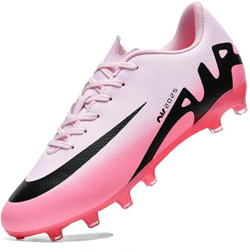 situkeke Scarpe da calcio per ragazze Allenamento Sport Scarpe da corsa Professionale Competizione Adolescenti Ragazzi Traspiranti Sneakers Unisex, rosa, 36 2/3 EU