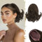 BARSDAR Kurzes Ponytail Extension Braun - 25cm Wellige Zopf Pferdeschwanz Haarteil mit Kordelzug für Damen Synthetisch Comb Clip in Pferdeschwanz Haarverlängerung Haarteile - Braun
