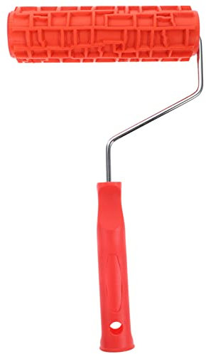 CANIGHT Wanddekorationsrolle Farbroller mit Muster Pinselrolle für Wandfarbe Tintenstempelwalze Getreidewalze Pumpe prägerolle bodendeko werkzeug gemusterte Farbwalze Walzenmalerei Eisen