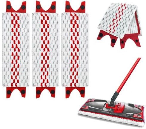 Bodenwischer Ersatzbezug - 4 Stück Mikrofaser Wischmopp Bezüge für Vileda Ultramax/UltraMax Plus/Easy Wring UltraMax Wischbezug, waschmaschinenfest, geeignet für Flecken Entfernen, Boden Reinigen