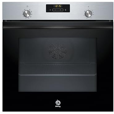 Balay - Horno multifunción, 60 cm, Control Confort, Aqualisis, Raíles 1 nivel, Cristal Negro, 3HB4131X3