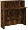 vidaXL Empfangstheke Räuchereiche 100x50x103,5 cm Holzwerkstoff, Empfangstresen, Salon Empfangstheke, Kassentheke, Empfangstisch, Büro Empfangstheke